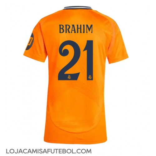 Camisa de Futebol Real Madrid Brahim Diaz #21 Equipamento Secundário Mulheres 2024-25 Manga Curta